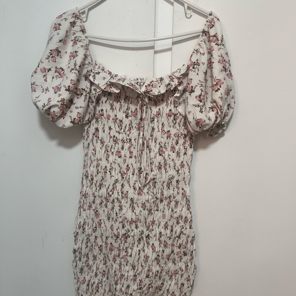 Floral Ruffle Mini Dress - Picture 7 of 8